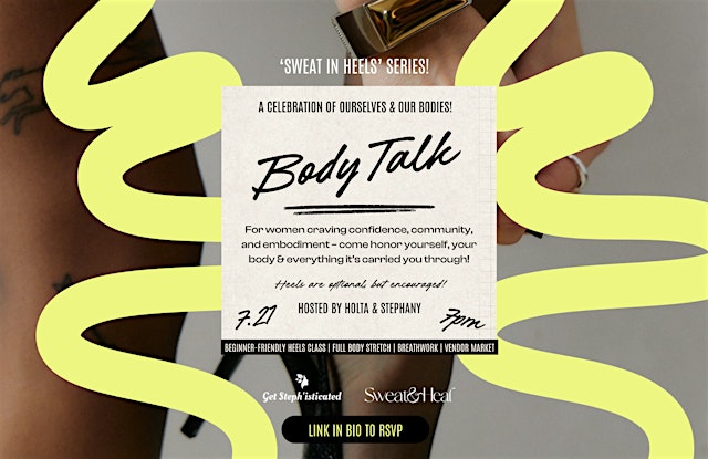 Imagem principal do evento ‘Sweat in Heels’: Body Talk!