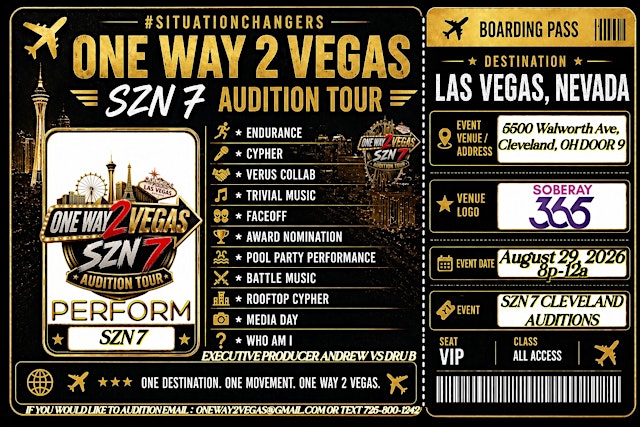 Immagine principale di ONE WAY 2 VEGAS SZN 7 CLEVELAND AUDITIONS #SITUATIONCHANGERS