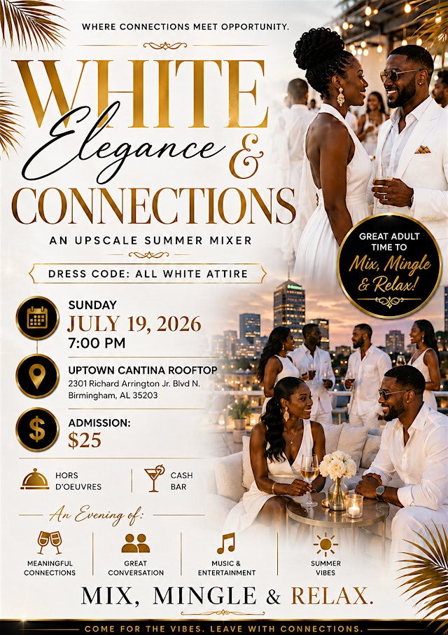 Image principale de White Elegance & Connections: An Upscale Summer Mixer