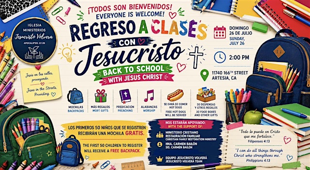 Back to school Jesus en las calles primary image