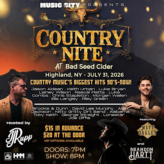 Country Nite 7/31 Highland, NY @ Bad Seed Cidery primary image