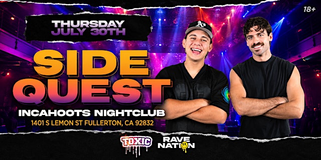 SideQuest @ InCahoots Night Club, Thursday July 30th | 18+ primary image
