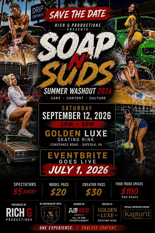 Image principale de SOAP N' SUDS: Summer Washout 2026