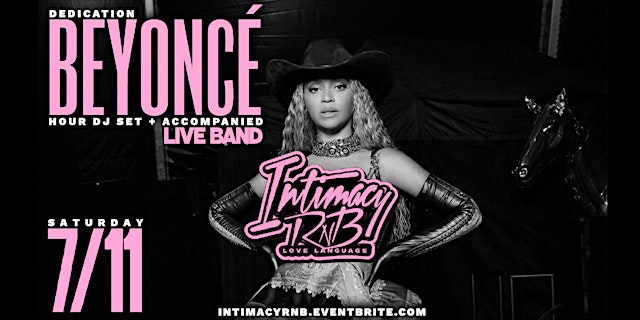 INTIMACY RNB 7/11 YONCE DEDICATION primary image