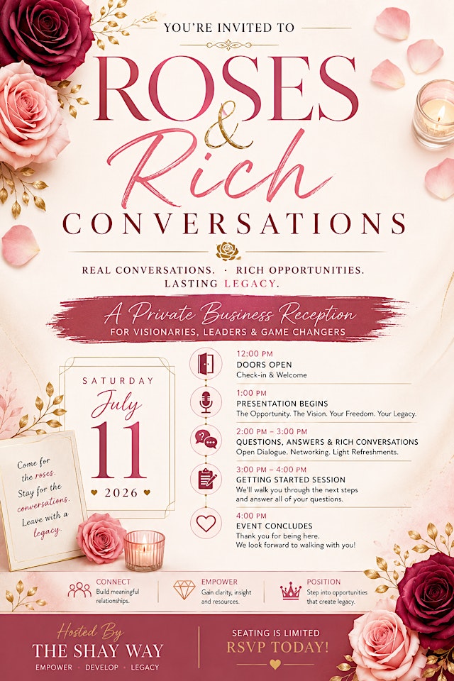 Image principale de Roses & Rich Conversations