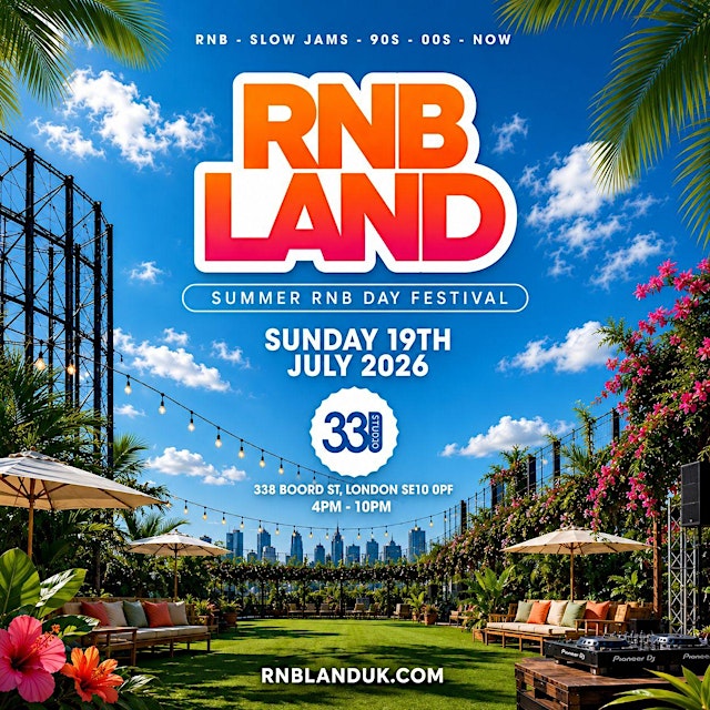 Image principale de RNB LAND - Summer Opening RnB & Slow Jams Day Party (2000+ Ravers)