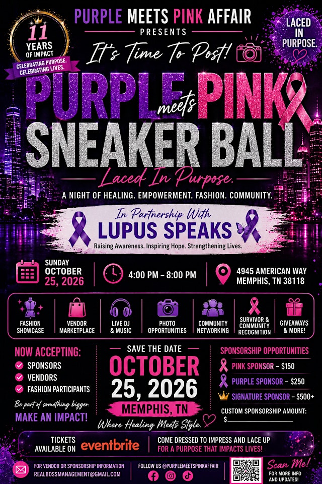 Primaire afbeelding van Purple Meets Pink Affair Sneaker Ball Edition