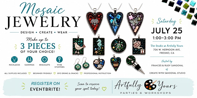 Image principale de Mosaic Jewelry Workshop (Adults & children 14+)