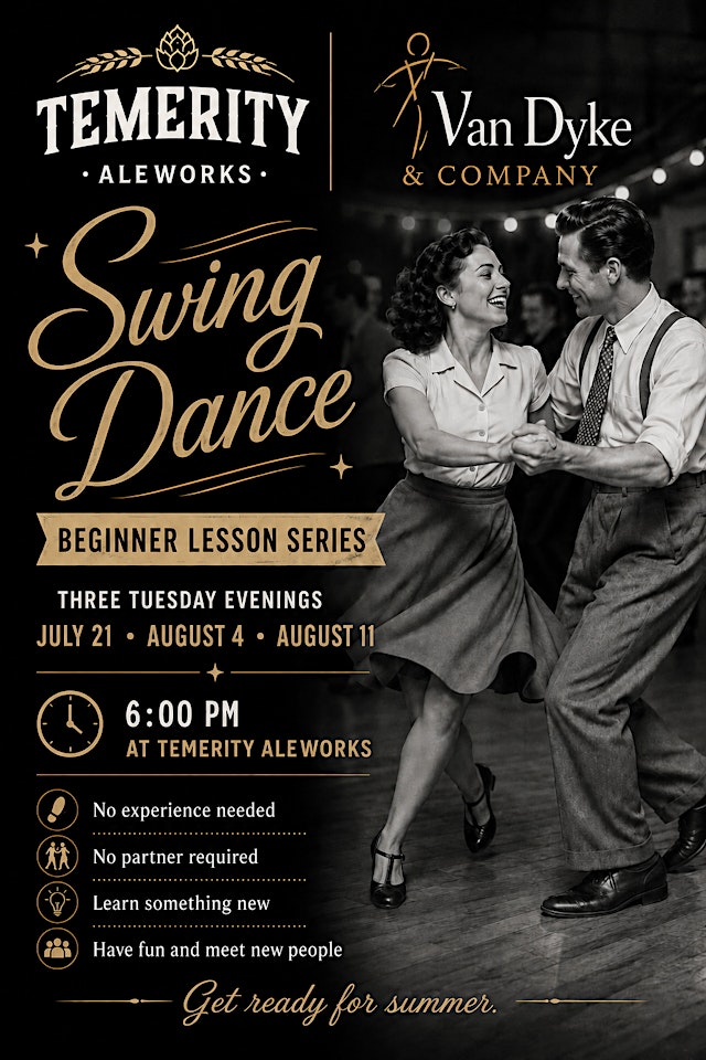 Image principale de Swing Dance- Beginner Lesson Series at Temerity Aleworks