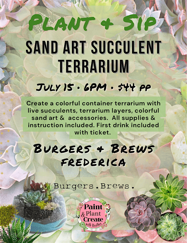 Image principale de Plant & Sip Sand Art Terrarium