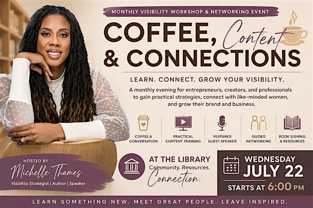 Image principale de Coffee, Content & Connections: Build Your Brand & Network