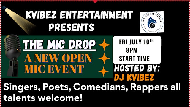Imagen principal de The Mic Drop (Open Mic Event)