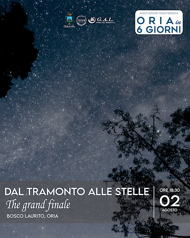 Imagem principal do evento ORIA IN 6 GIORNI: dal tramonto alle stelle