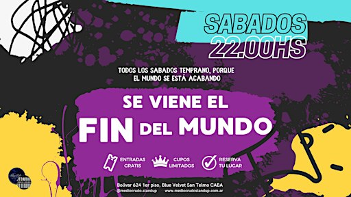 Afiche de Fin del Mundo | Stand Up COMEDIA PICANTE