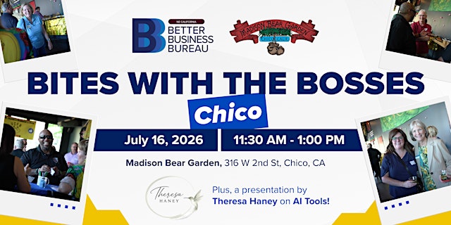 Image principale de Bites with the Bosses - A BBB & Community Partner Mixer