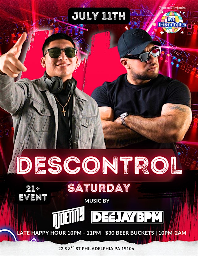 Image principale de Descontrol Saturday with DJ Denny & DJ BPM