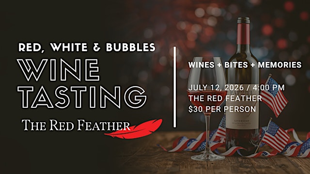 Hauptbild für Red, White & Bubbles Wine Tasting at The Red Feather