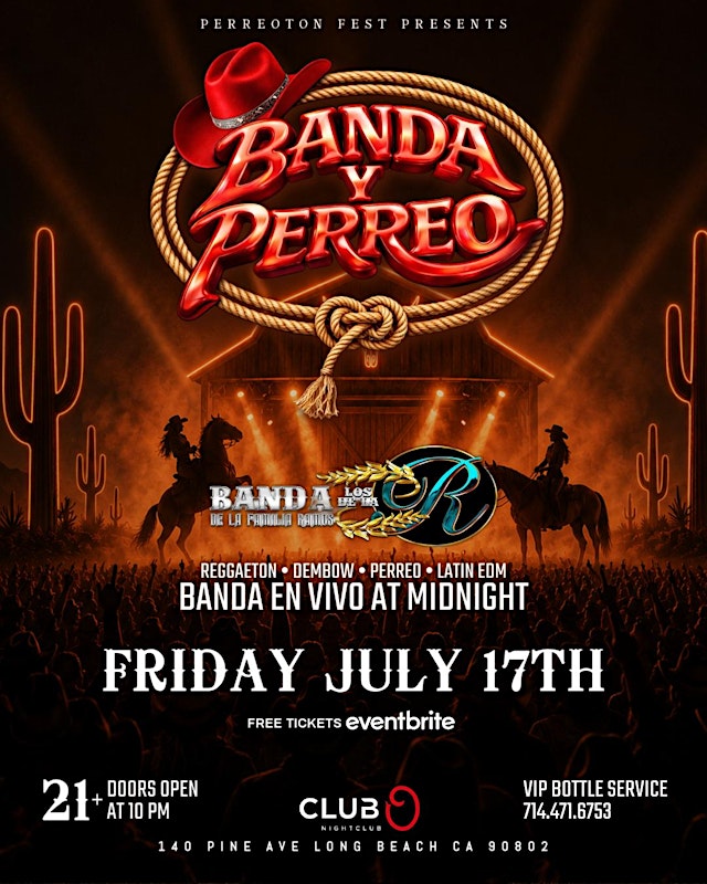 Image principale de BANDA Y PERREO - FREE WITH RSVP