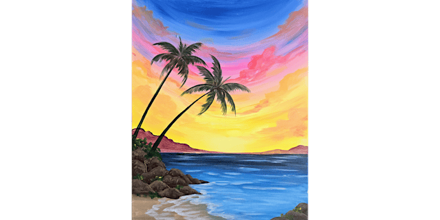 Imagen principal de Aloha Afterglow - Paint and Sip in San Francisco | Classpop!™