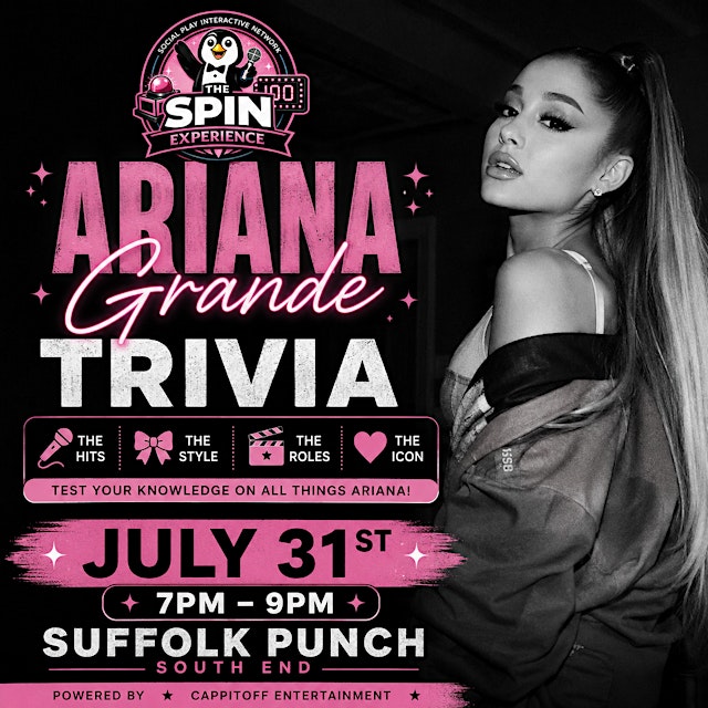 Imagen principal de Ariana Grande Themed Trivia at Suffolk Punch Brewing Southend
