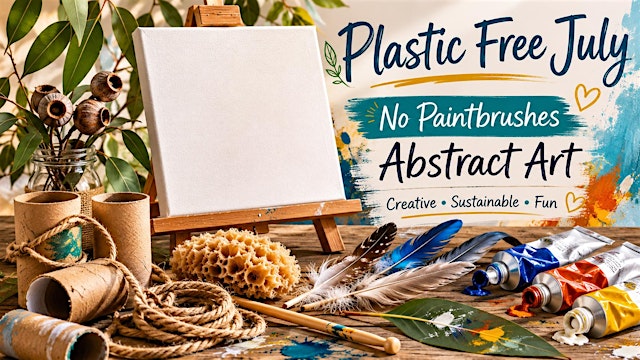 'No Paintbrushes' - Abstract Painting with Marie Wilkinson primary image