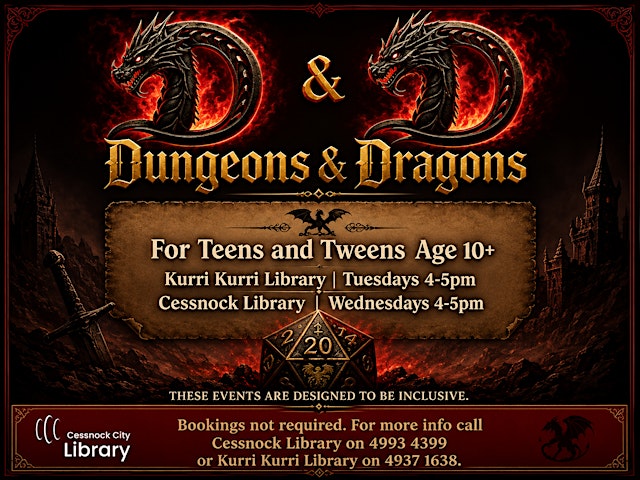 Image principale de Dungeons & Dragons at Cessnock Library