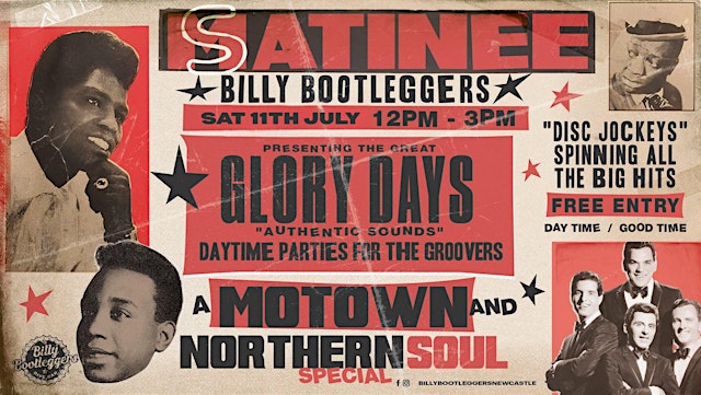 Primaire afbeelding van GLORY DAYS - A Motown & Northern Soul Special