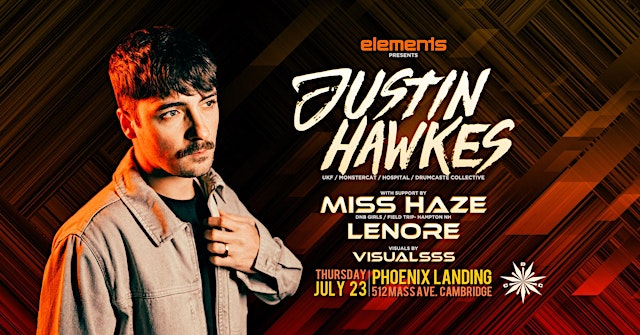 Image principale de elements w/ Justin Hawkes (UKF | Hospital | Drumcaste Collective)