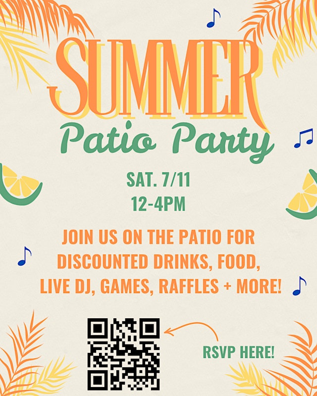 Image principale de Summer Patio Party!