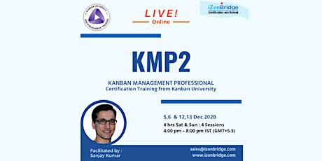 Kanban Management Professional (KMP2) Training Virtual 5,6  & 12,13 Dec’20 primary image