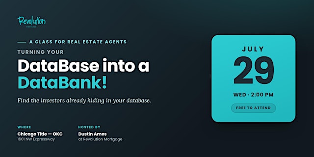Image principale de Turn Your DataBase Into A DataBank