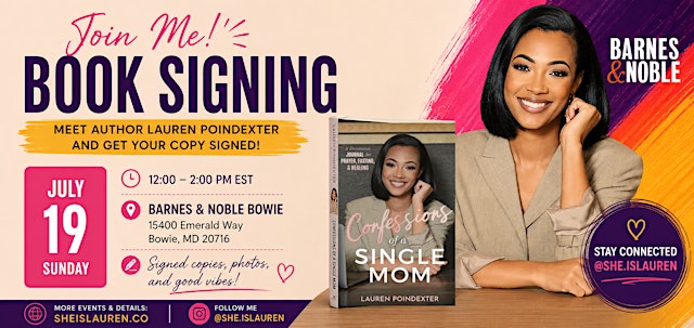 Image principale de Confessions of A Single Mom - Barnes & Noble Book Signing
