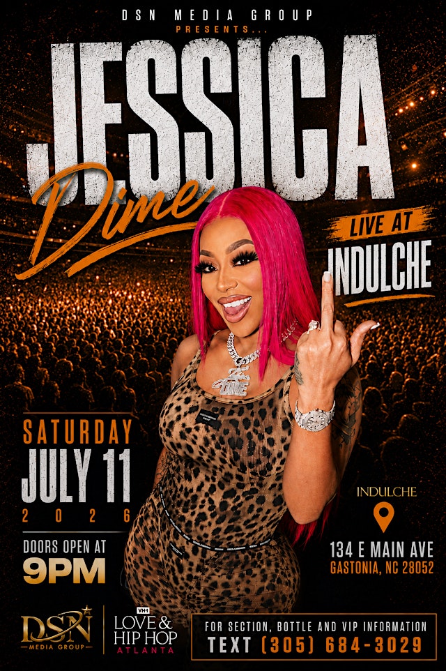 Image principale de Jessica Dime Live at Indulche – Gastonia, NC