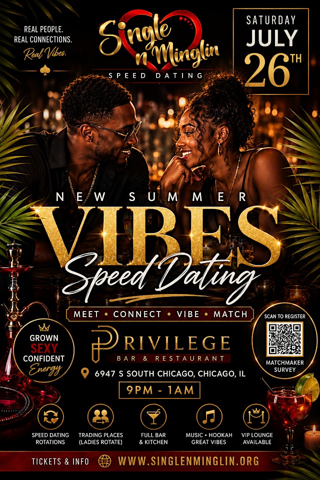 Image principale de Single N Minglin Speed Dating: Summer Vibes Edition ☀️❤️