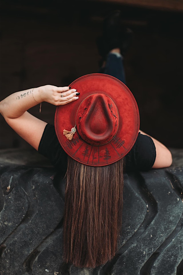 Image principale de Western Hat & Suede Ball Cap Hat Workshop | Hat Lady Biz | Withee, WI