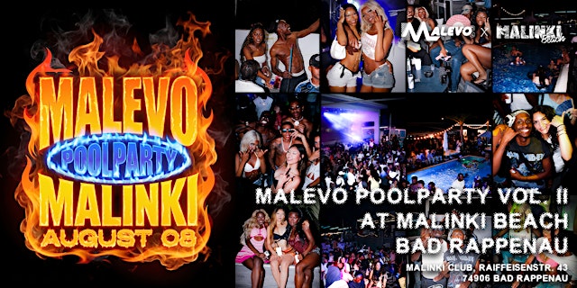 Image principale de MALEVO x MALINKI BEACH - OPEN AIR POOLPARTY VOL. II