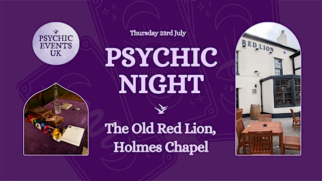 Primaire afbeelding van PSYCHIC READINGS NIGHT Thursday 23rd July, The Old Red Lion, Crewe