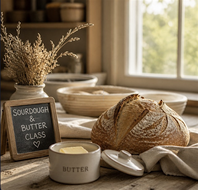 Image principale de Sourdough and Butter Making Class!