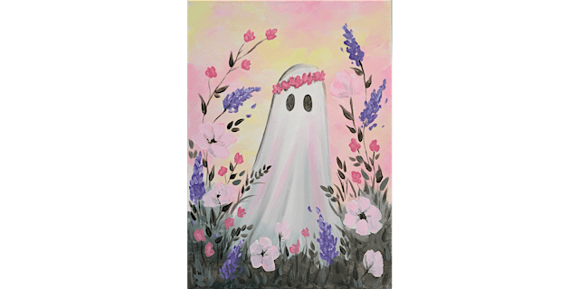 Primaire afbeelding van Ghosty Girly - Paint and Sip in Houston | Classpop!™