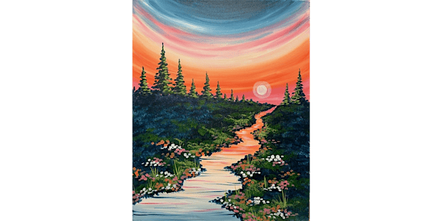 Image principale de Sunset Stream - Paint and Sip in Houston | Classpop!™