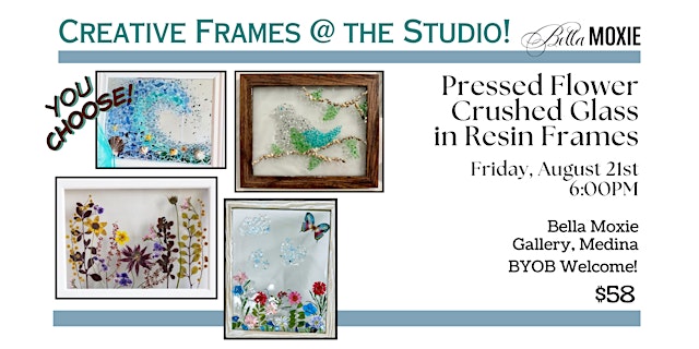 Image principale de Pressed Flower & Crushed Glass Art in Resin