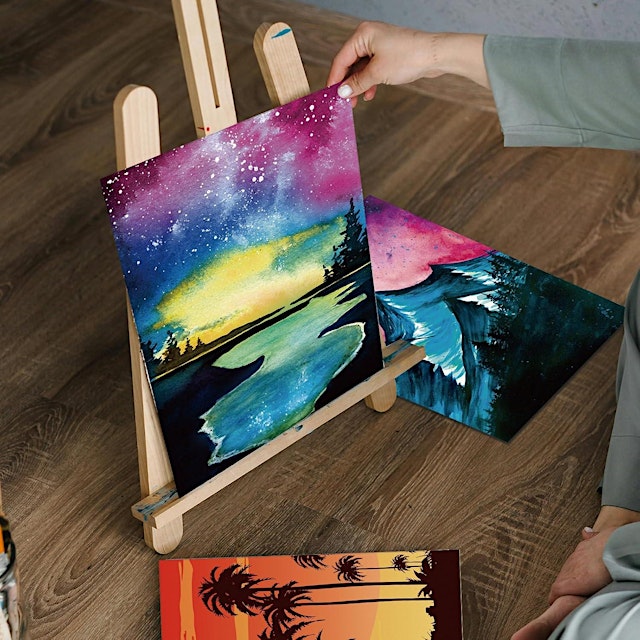 Image principale de DIY Canvas Landscape Paint & Sip