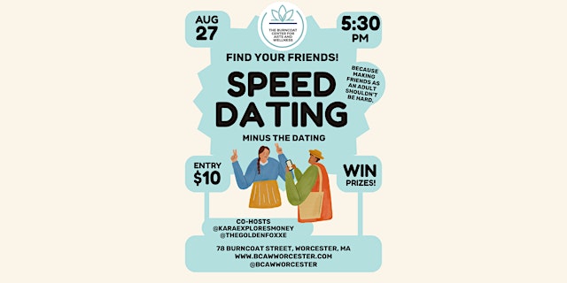 Hauptbild für Find your friends! Speed dating minus the dating!