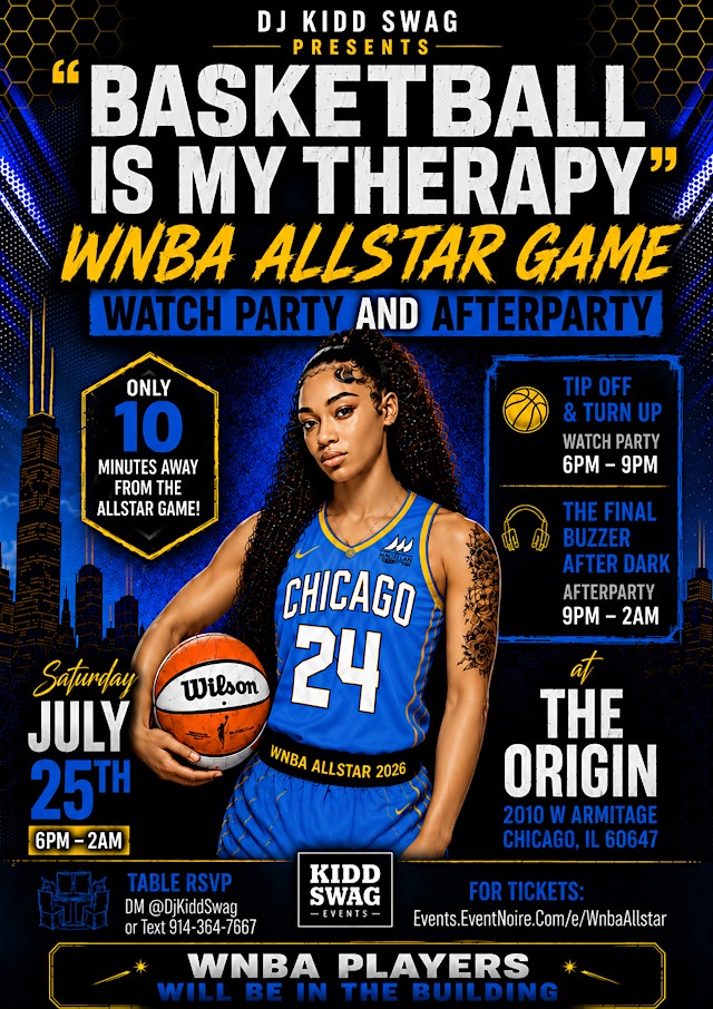 WNBA Allstar Game Watch Party & AfterParty "Basketball Is My Therapy" primary image