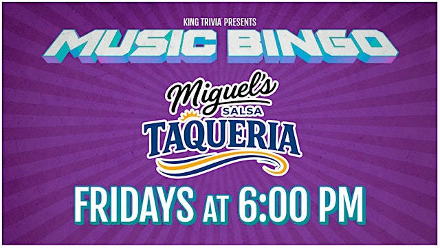 Image principale de Music Bingo at Miguel's Salsa