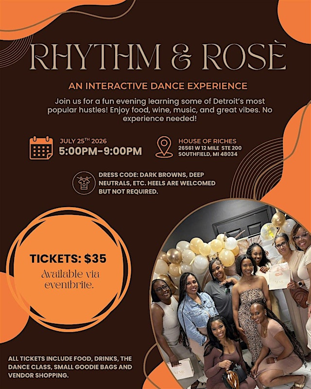 Image principale de Rhythm & Rosé: Detroit Hustle Class