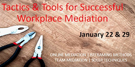 Primaire afbeelding van Tactics and Tools for Successful Workplace Mediation