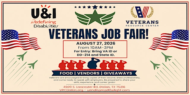 Image principale de Veterans Job Fair