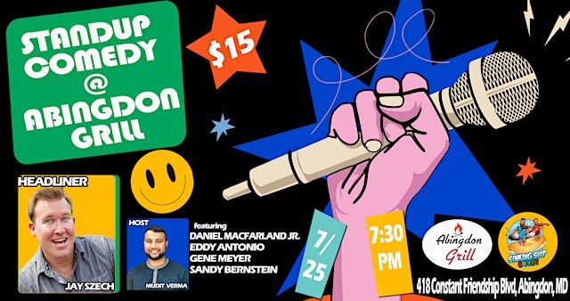 July Comedy Night at the Abingdon Grill primary image