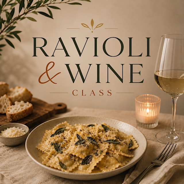 Ravioli & Wine Cooking Class primary image